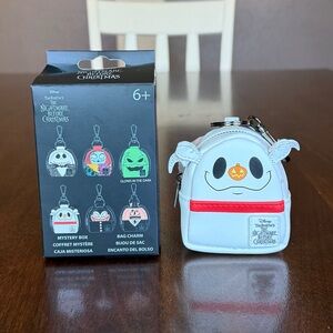 NWT Loungefly Disney Nightmare Before Christmas Mini Backpack Zero Keychain